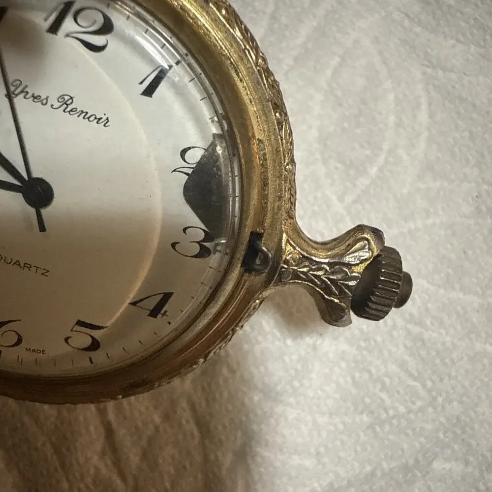 Vintage - Swiss Made - JC Penny Mechanical Wind Up Pocket Watch - Duck Hunt Dog - Picture 16 of 16